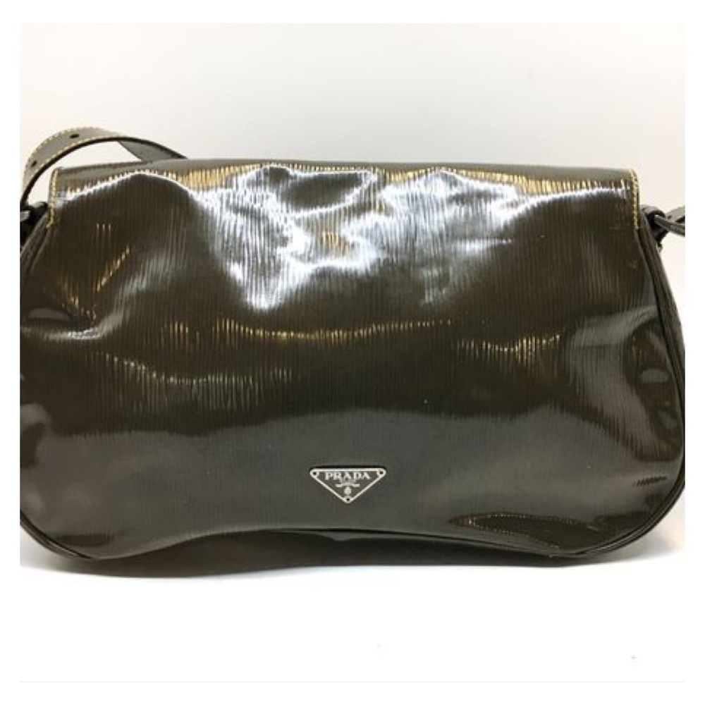Prada Large Patent Leather Crossbody/Shoulder Bag